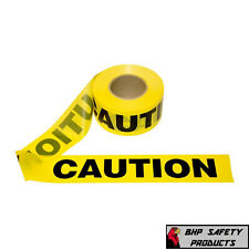 Yellow Caution Barricade Warning Safety Ribbon Tape 3 X 1000 12 Roll Case