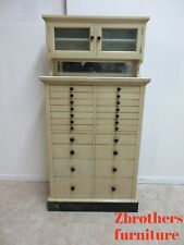 Antique1900s Dental Cabinet Industrial Medical Chest Dresser 22 Drawer