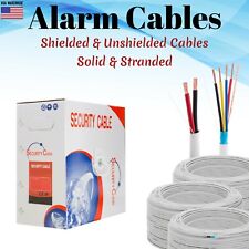 Alarm Wire Cable 500ft 1000ft Solid Stranded Cca 18 22 Awg Shielded Unshielded