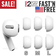 For Apple Airpods Pro New Silicon Ear Tips Replacement Cover Sml White 3 Pairs