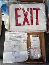 New Old Stock Dual-lite Excite Series Exit Sign W Installation Operation Paper