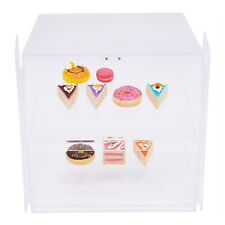 2-tray Self Serve Pastry Donut Display Case Acrylic Cake Dessert Display Box Us