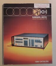 Krohn-hite Instruments Catalog 1986
