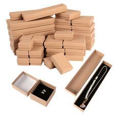 Khaki Kraft Cotton Filled Gift Boxes Jewelry Cardboard Boxes 1224487296 Lots
