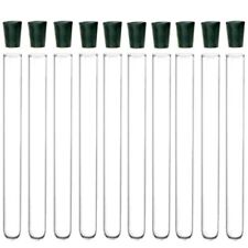 16x150mm Glass Test Tubes With Rubber Stoppers Karter Scientific Pack10