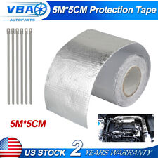 5m5cm Silver Self-adhesive Reflective Heat Wrap Shield Barrier Protection Tape