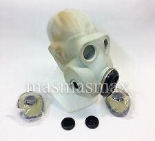 Vintage Soviet Gray Rubber Gas Mask Pbf Gas Mask Pbf Eo-19 Small
