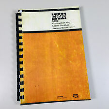 Case 580c Tractor Loader Backhoe Owners Operators Manual Coil Bound