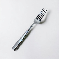 Oneida Silver Gable Pattern Dinner Fork Stainless Steel Glossy Feather Edge