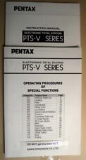 Pentax 2 X Pts-v Series Surveying Manuals Theodolite