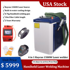 1500w Raycus Laser Welder Cleaning Cutting Machine Wire Feeder Sa Chiller Us