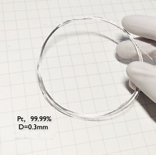 Platinum Metal Wire 0.3mm Diameter 0.3mm Length 100mm 99.99 Pure