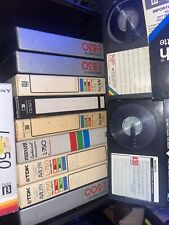 Vintage 1980s Lot Of 12 Recorded Beta Tapes Sold As Used Blank Betamax