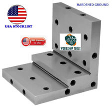 Angle Plate 3x3x3 Steppedprecision Hardened Ground W. Tapped Holes 72x72x72mm