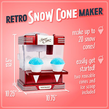 Snow Cone Maker Shaved Ice Machine Electric Vintage Retro Summer Cool Table-top