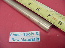58 C360 Brass Solid Round Rod 7-12 Long H02 Lathe Bar Stock 12 Hard