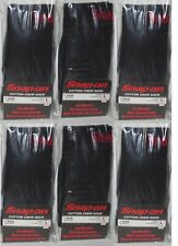 6 Pairs - Snap-on Crew Socks Mens Black - Large Free Ship Made In Usa New
