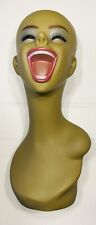 Realistic Laughing Mannequin Head Wig Jewelry Hat Clothing Display New