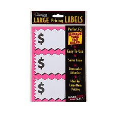 Large Pricing Labels 75 Count Package Garage And Yard Sale Price Sticker Pink