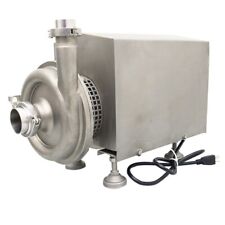 22000lbs Centrifugal Pump Sanitary Beverage Pump 304 Stainless Steel Lift 78 Ft