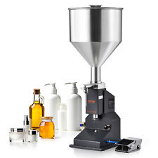 Vevor Pneumatic Liquid Filling Machine Oil Paste Bottle Filler 5-50ml With Pedal