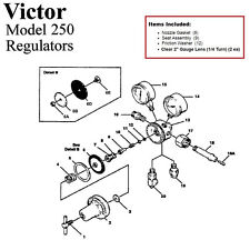 Victor 250-80-540 Oxygen Regulator Rebuildrepair Parts Kit