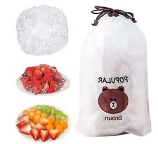 100pcs Plastic Wrap Food Bowl Covers Reusable Elastic Fresh Keeping Bags