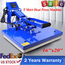 Heat Press Machine 16inx20in Hot Stamping Auto Open Clamshell T Shirt Heat Press