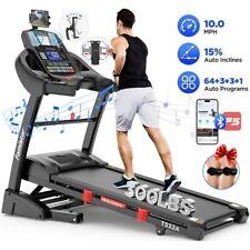 4.5hp Folding Treadmill For Home With 15 Auto64 Programs10mphhifi Speakers