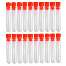 20 Pcs Non-completed Plastic Test Tubes Lab Test Tool With Screw 2694
