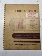 Cincinnati Service Repair Parts List Catalog Manual Monoset Cutter Tool Grinder