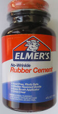 Elmers No Wrinkle Rubber Cement W Brush Applicator Photo Safe 4 Oz E904