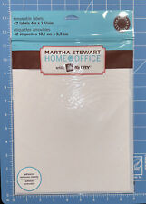 Martha Stewart Home Office Avery Removable Labels White Laser Inkjet
