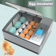 16 Eggs Automatic Incubator Digital Poultry Hatcher Wegg Turning Temp Control