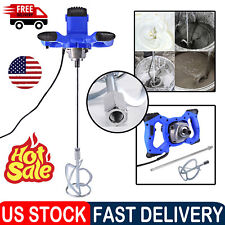 Portable Electric Concrete Cement Mixer Drywall Mortar 6 Gear Speed Plastering