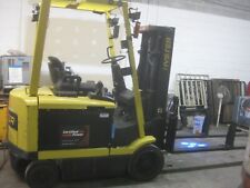 Hyster Electric Forklift - 6000 Lb Lift - With Kooi Reach Forks Attachment