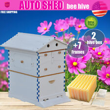 Free Flowing Langstroth Bee Hive Boxes Beekeeping Hives 7 Auto Beehive Frames