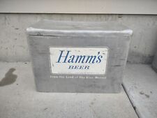 Vintage Hamms Beer Aluminum Cromstrom Cooler Ice Chest