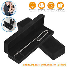 Long Chain Necklace Jewelry Gift Box Bracelet Chains Display Velvet Storage Case