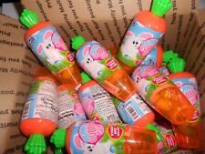 X18- Bunny Bubble Gum Stickers In Carrot Shaped Container. 92024 Cart B 