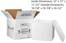 Insulated Shipping Containers 12 X 12 X 11.5 White 2 Foam Tight-fitting Lid