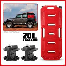 20l 5 Gallon Fuel Pack Gas Container Fuel Can Lock For Jeep Atv Utv Polaris Rzr