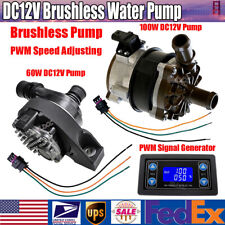 Electric 12v 60w 100w Pwm Brushless Water Pump Engine Auxiliary Circulation Pump