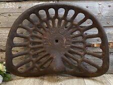 Old Cast Iron Tractor Seat Deering Antique Imperfections Farmhouse Decor Heavy
