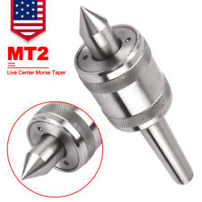 Mt2 Live Center Morse Taper Triple Bearing Steel For Lathe Medium Duty Cnc Tool