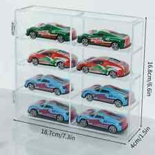Clear Carry Case 8 Car Display For Lot Of Hot Wheels 164 Diecast Storage Set