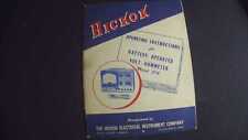 Hickok Test Equipment 214 Volt-ohmmeter Service Manual
