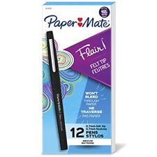 12-pack Paper Mate Flair Felt Tip Pens 0.7 Medium Point Black