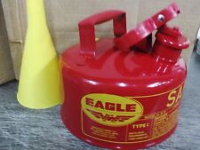 Eagle Safety Gas Can 1 Gallon Osha Nfpa Approved. New
