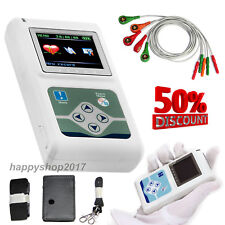 24hours Holter Ecg Monitor Electrocardiogram Tlc9803 3 Channels Software Holter